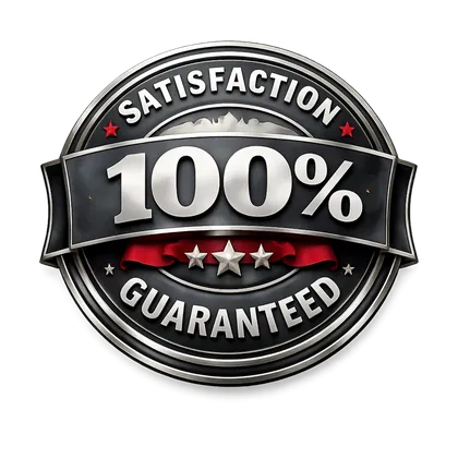 100% satisfaction guaranteed